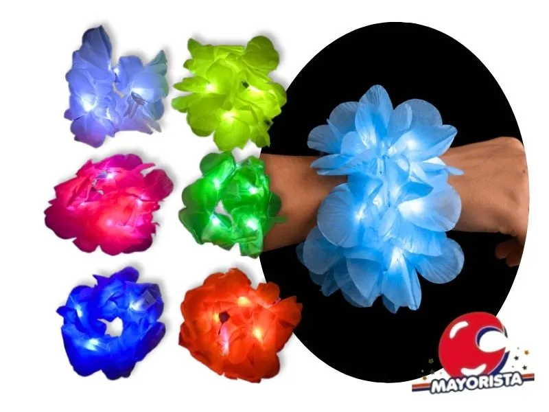 PULSERA C/LUZ HAWAIANA MULTICOLOR (YJ0741) YJ IMPORT