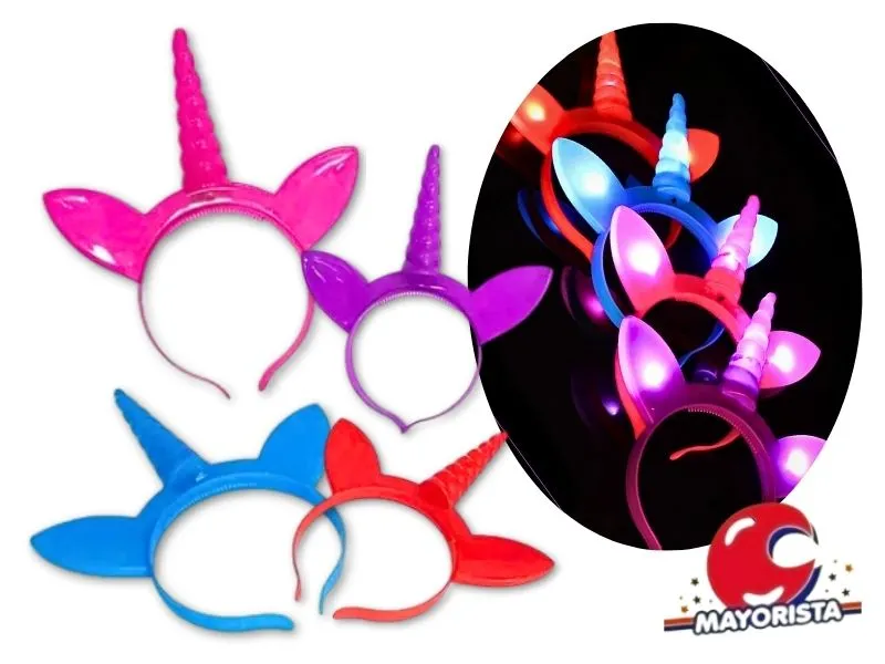VINCHA C/LUZ UNICORNIO (CAK801) SHOP