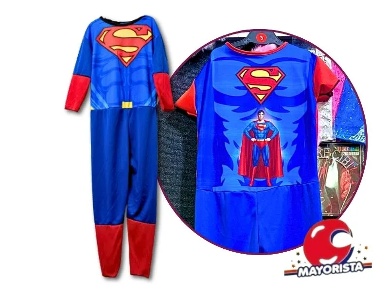 [7833] DISFRAZ SUPERMAN TALLE UNICO (LEON)