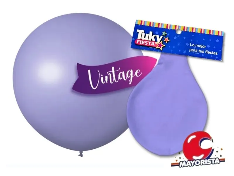 [7790391036377] GLOBO PINATA MEGA X1 VINTAGE LAVANDA - TUKY