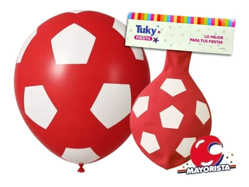 GLOBO PINATA SUPER GAJOS ROJO/BLANCO - TUKY