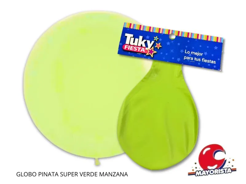[9246] GLOBO PINATA SUPER VERDE MANZANA - TUKY