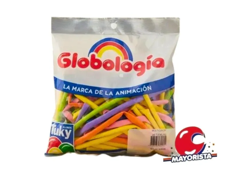 GLOBOLOGIA X 50 PASTEL MULTICOLOR MOD-260T - TUKY