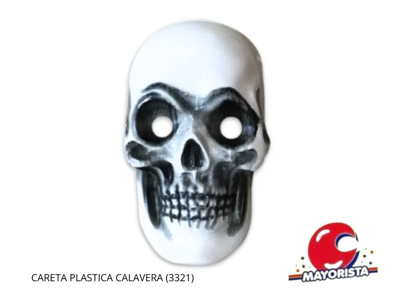 [2234] CARETA PLASTICA CALAVERA (3321) TRIGGER PACK