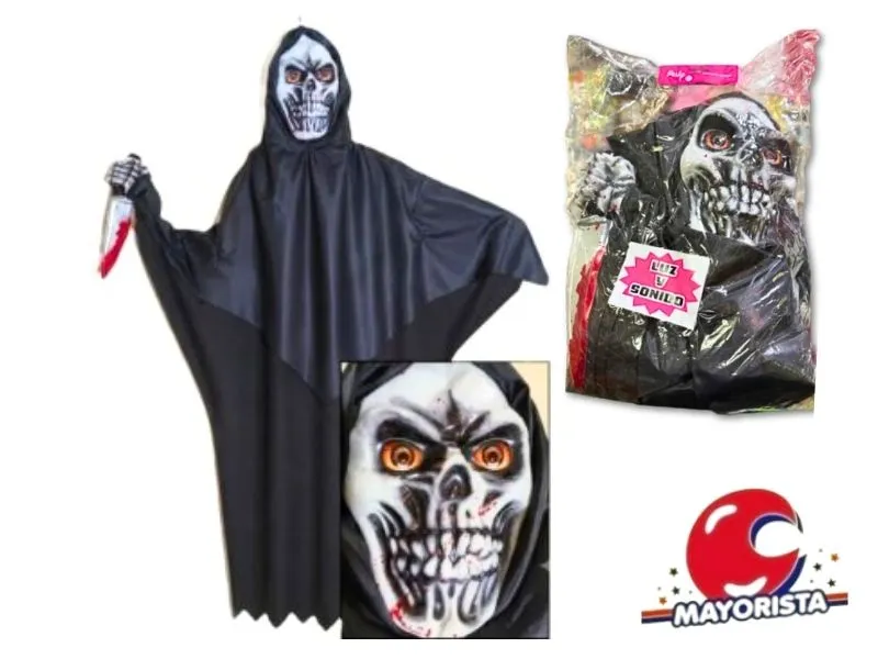 [371876090098] MUNECO COLGANTE CALAVERA GRANDE C/LUZ Y SONIDO 170 X 90 (9009LT) TRIGGER PACK