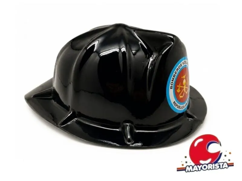 [9826] CASCO PLASTICO BOMBERO NEGRO (1084N) TRIGGER PACK