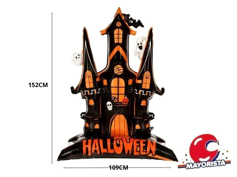 [6901385910592] GLOBO MYLAR SILUETA CASTILLO 152X109 (Y1385-WS1059) CHG