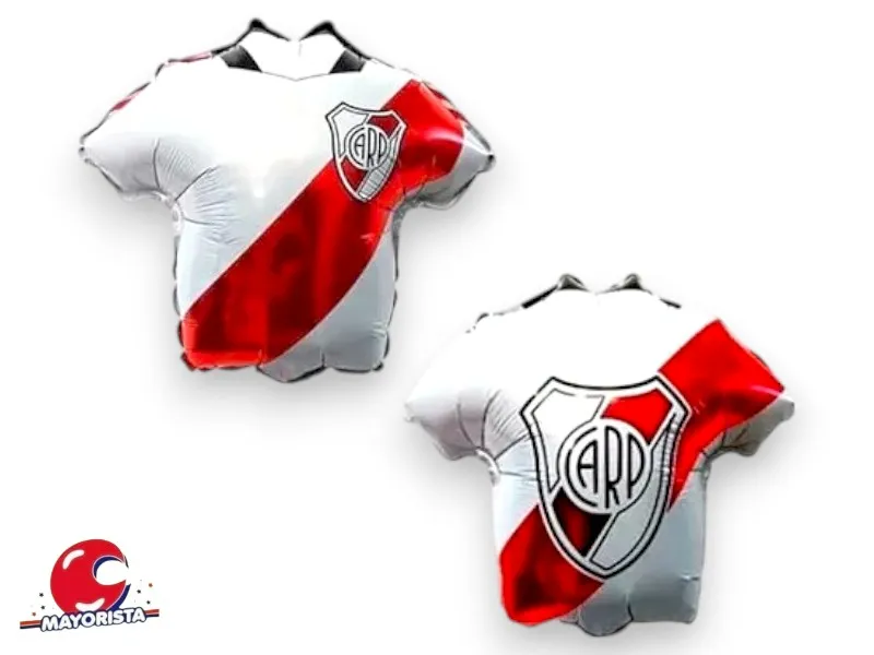 [1518] GLOBO MYLAR CAMISETA DE RIVER 50 CM (H538) CHG
