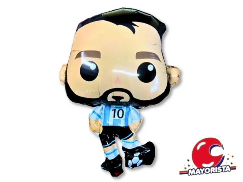 GLOBO MYLAR SILUETA MESSI 70 CM (YY-1212) CHG