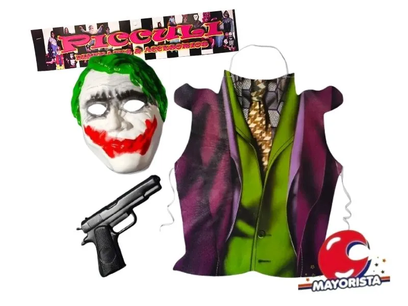 [3318] SET DISFRAZ GUASON CON CARETA Y PISTOLA (2035) PICCULI