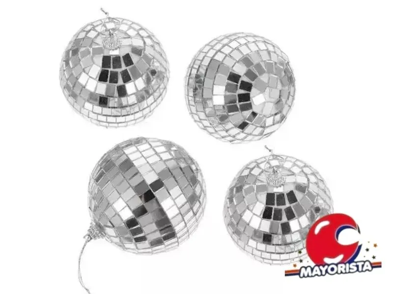 BOLAS ESPEJADAS 8 CM X 3 (YJ0935) YJ IMPORT