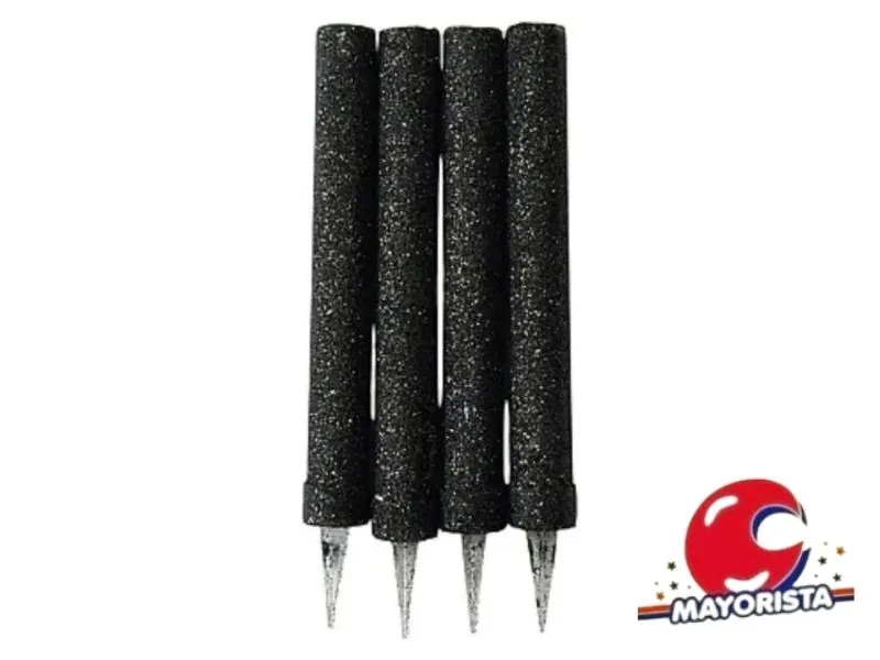 VELA BENGALA C/GIBRE NEGRO X 4 (X1) VELAS MULTICOLOR