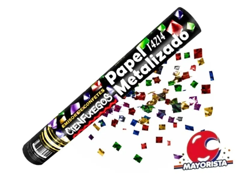 MORTERO 40 CM PAPELES METALIZADOS MULTICOLOR X 1 (UT4214) CIENFUEGOS