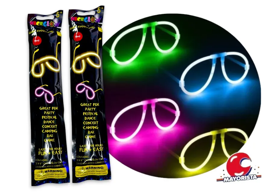 ANTEOJO C/LUZ NEON REDONDO NICEGLOW (ZLE-CQ-01-02) ERIK