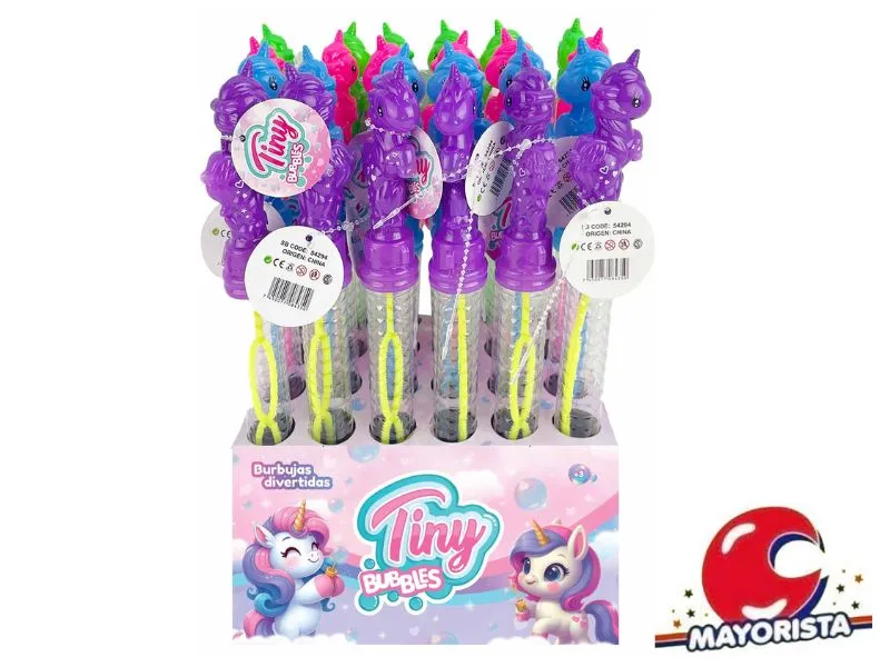 BURBUJERO TRANSPARENTE UNICORNIO 26CM (54294) KADA