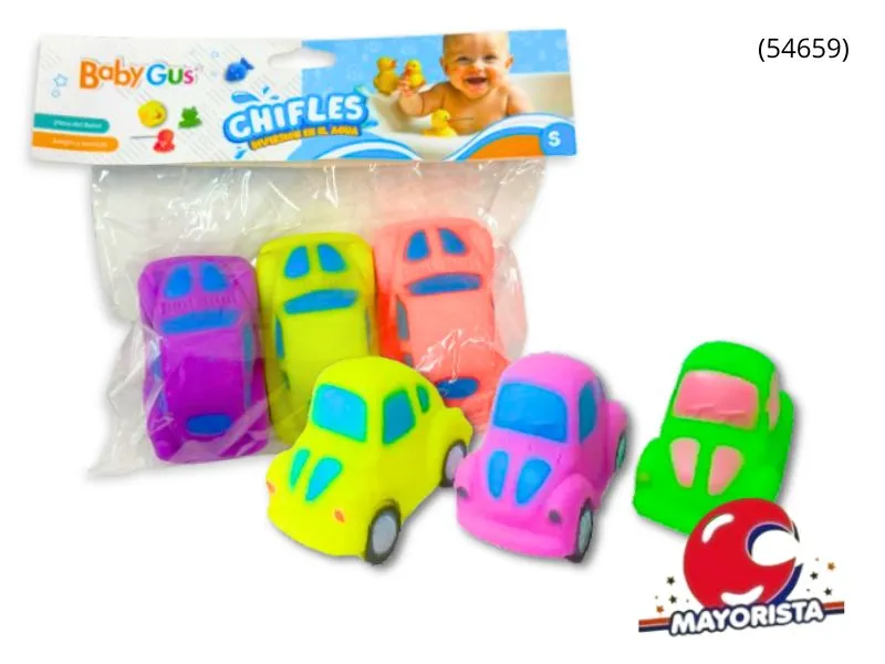 CHIFLE AUTITOS X3 EN BOLSA 8X6 (54659) KADA