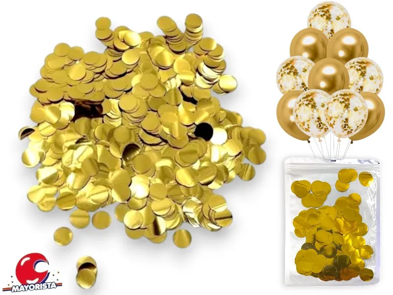 CONFETTI METAL DORADO X 10 GRS (YJ0560) YJ IMPORT
