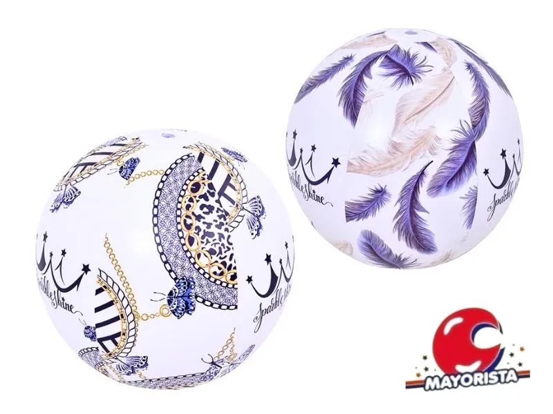 INFLABLE PELOTA 50 CM -BLUE AND WHITE- (53046) SPARKLE SHINE