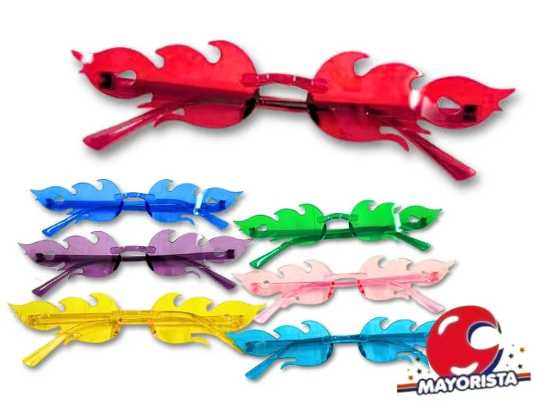 ANTEOJO ACRILICO FUEGO (YJ0045) YJ IMPORT