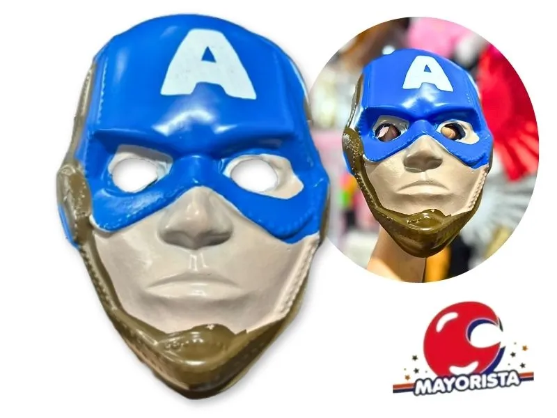 CARETA PLASTICA X 1 CAPITAN AMERICA (CH078) HERRERA