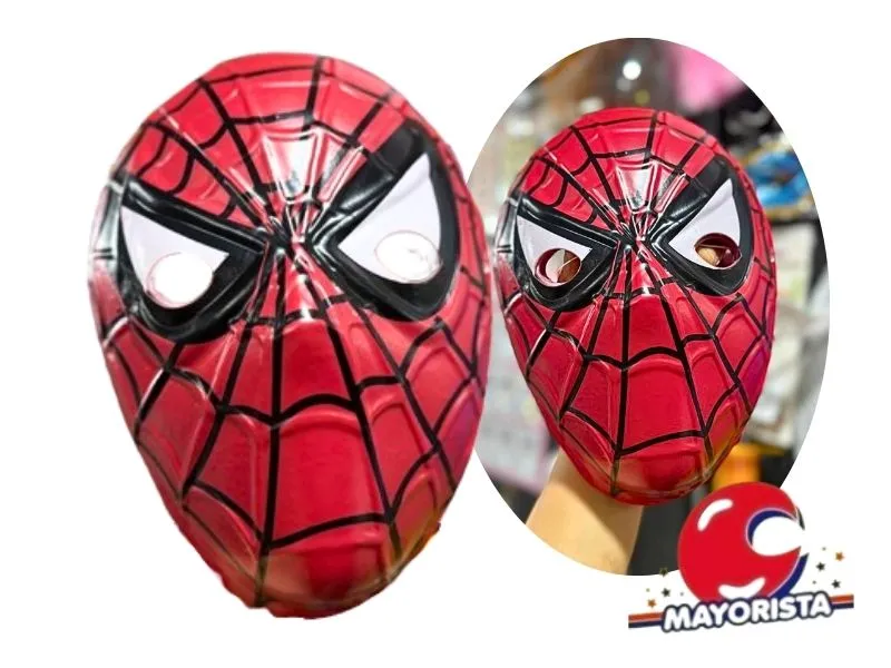 CARETA PLASTICA X 1 SPIDERMAN ROJO (CH062) HERRERA