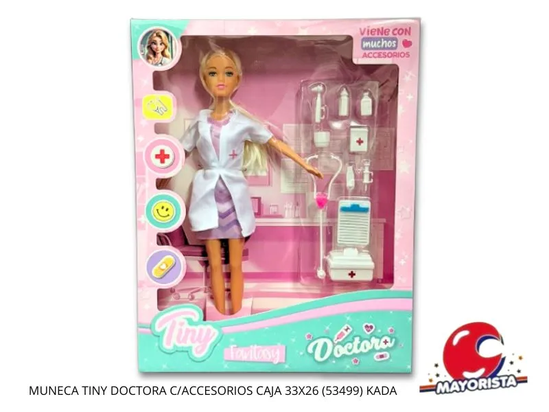 MUNECA TINY DOCTORA C/ACCESORIOS CAJA 33X26 (53499) KADA