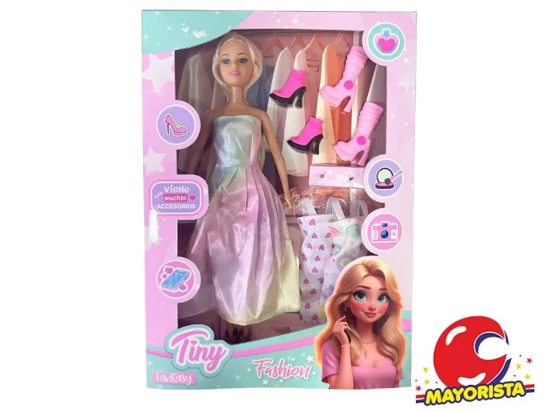 MUNECA TINY FANTASY FASHION CAJA 33X23 (53397) KADA