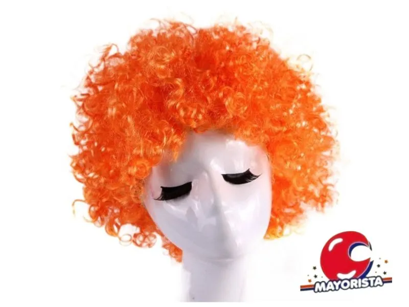 PELUCA RULOS CHICA NARANJA (YJ0450) YJ IMPORT