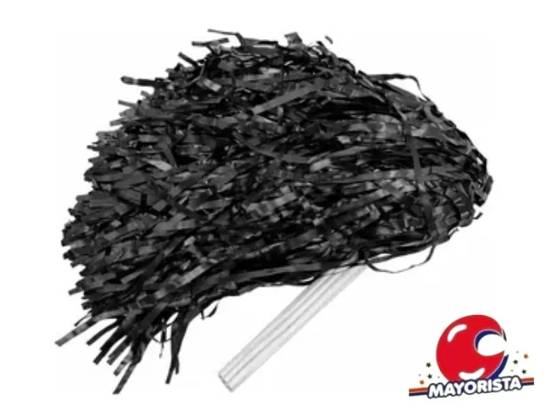 PORRAS ONDULADAS NEGRAS X10 (404) COTILLON NACIONAL
