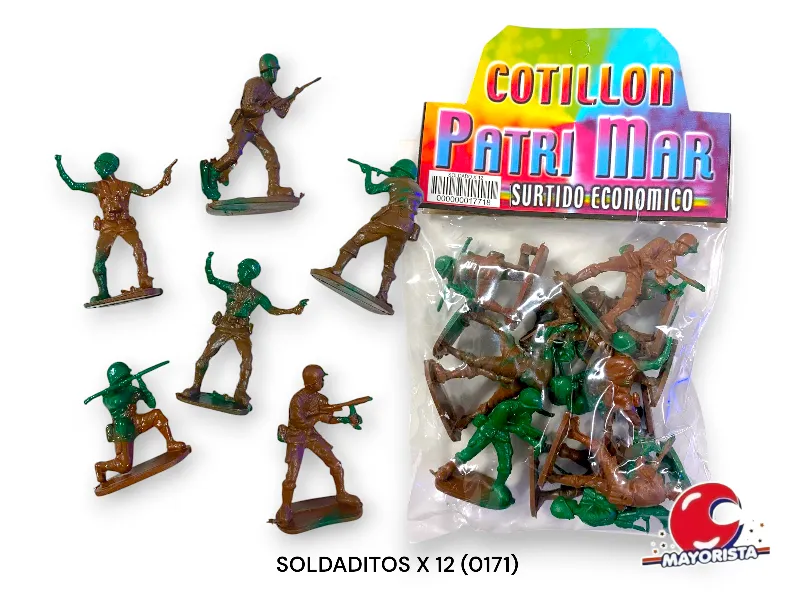 SOLDADITOS X 12 CAMUFLADO/COLOR (0171) PATRIMAR