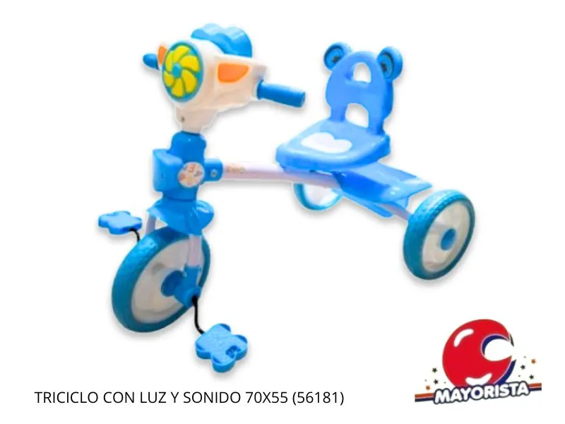 TRICICLO CON LUZ Y SONIDO 70X55 (56181) KADA
