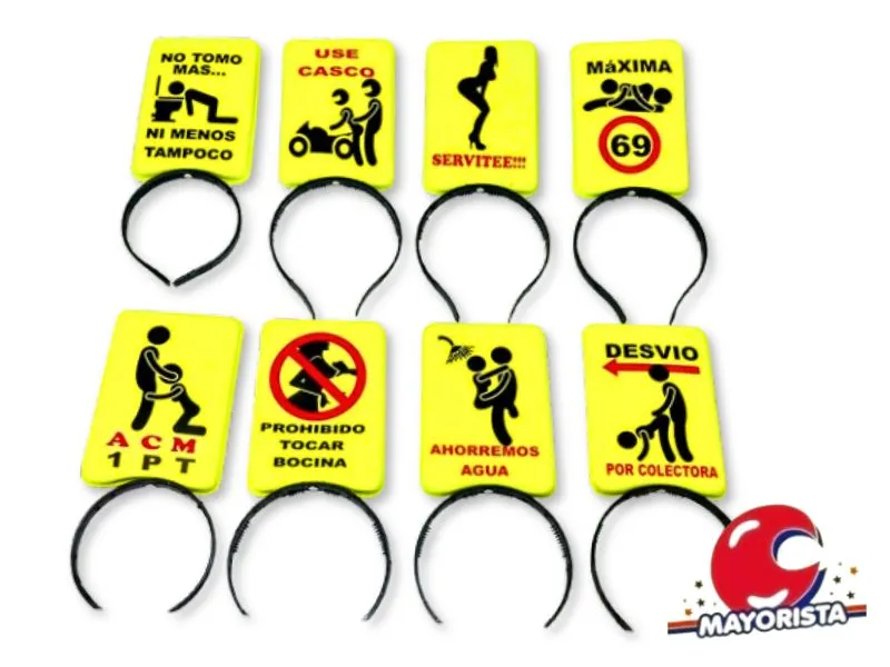 VINCHA PLASTICA PICTOGRAMA (5038) TRIGGER PACK