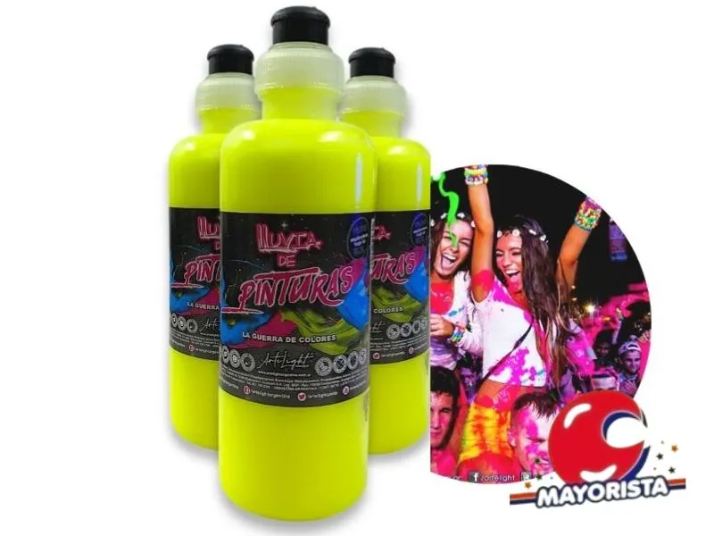 LLUVIA DE PINTURAS AMARILLO FLUO X 250 CC (0302) ARTELIGHT