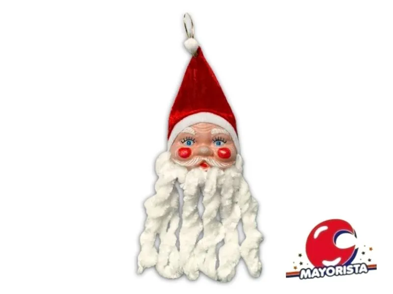 ADORNO CARA PAPA NOEL COLGANTE BOLSA 20X13 (NS140031) POKA