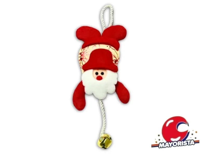 ADORNO PAPA NOEL COLGANTE C/SONAJERO BOLSA 31X16 (NS229406) POKA 2026