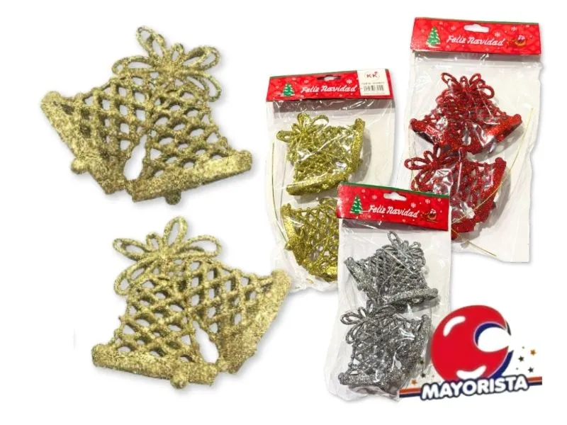 ADORNOS CAMPANA CALADA X 2 BOLSA 23X14 (NS368410) POKA