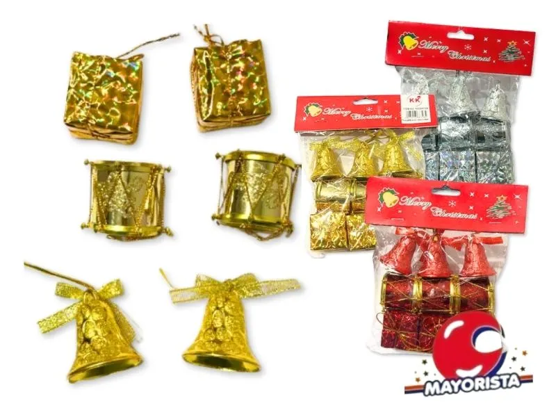 ADORNOS X 9 TAMBOR/REGALITOS/CAMPANA BOLSA 16X15 (NS368728) POKA 2026