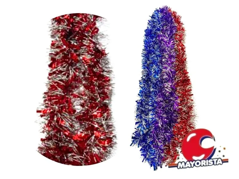 BOA 8 CM METALIZADAS BICOLOR CINTA ANCHA (NS054558) POKA