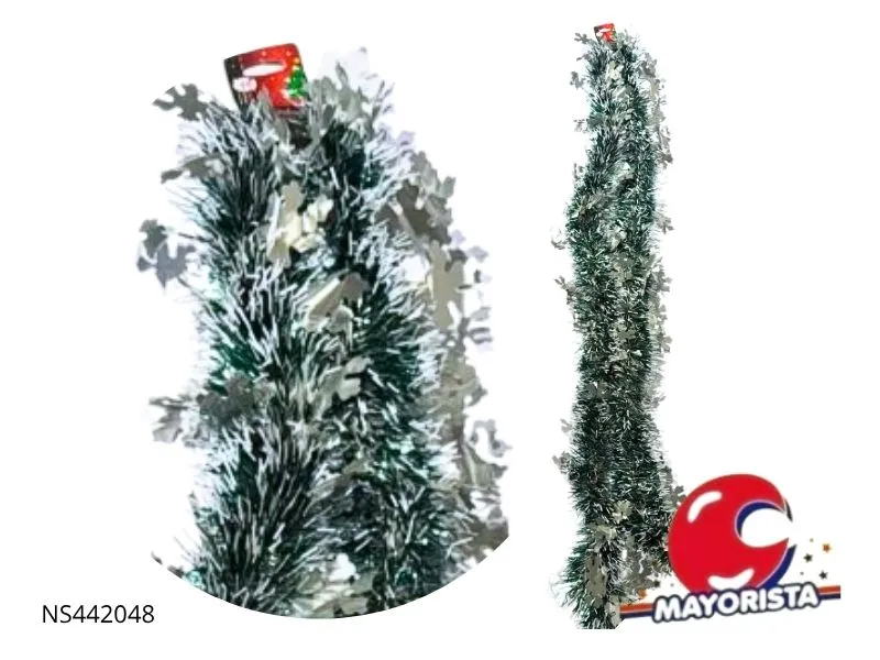 BOA 8 CM VERDE PUNTA BLANCA COPOS NIEVE (NS442048) POKA