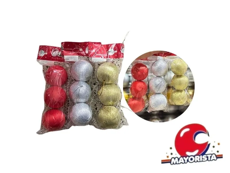 GLOBO N5 X 3 C/HILO ROJO/DORADO/AZUL/PLATA (NS127739) POKA 2026