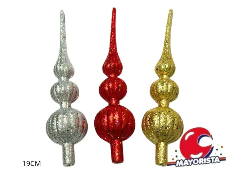 PUNTAL 29 CM GAJOS C/GIBRE ROJO/DORADO/PLATA (NS187210) POKA