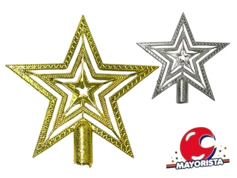 PUNTAL ESTRELLA 24 CM CALADA C/GIBRE ROJA/DORADA/PLATA (NS441905) POKA 2026