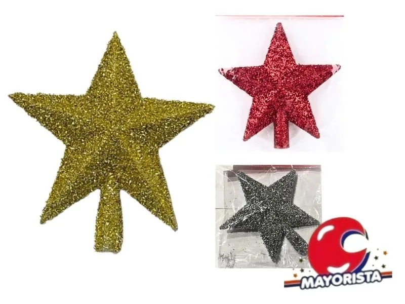 PUNTAL ESTRELLA 24 CM CON GIBRE ROJA/DORADA/PLATA (NS203173) POKA 2026