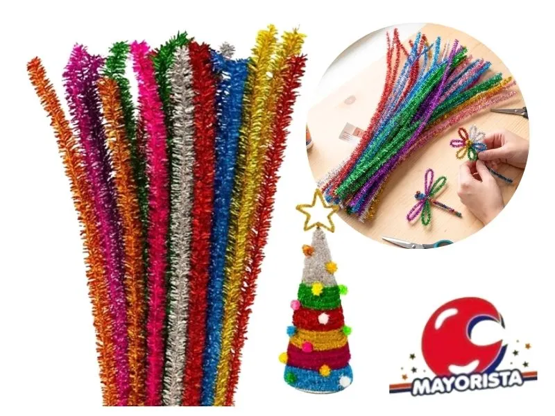 LIMPIA PIPAS X 100 METALIZADOS MULTICOLOR  (LA41234-10206A) CHG
