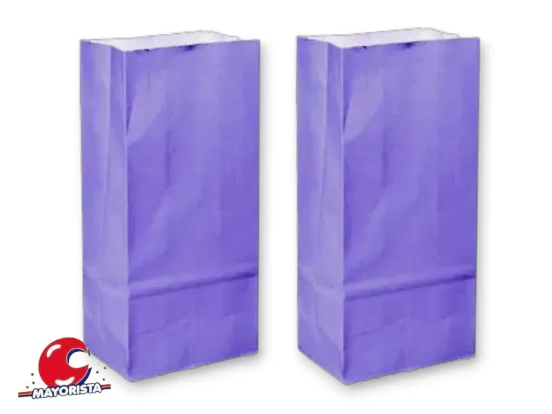 BOLSITA PAPEL X 10 VIOLETA LISA SPACE