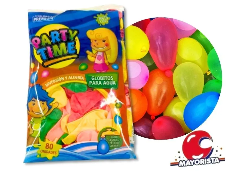 GLOBITOS PARA AGUA PARTY TIME X 80 DILAX