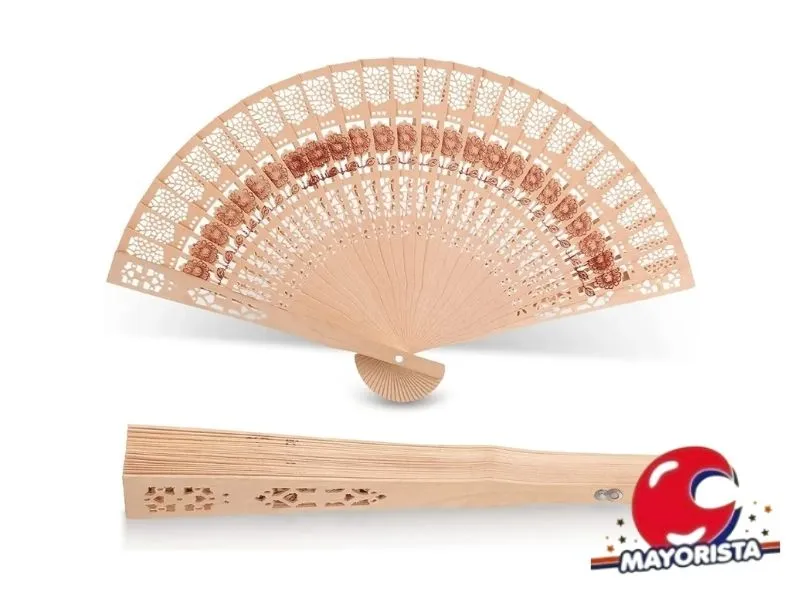 ABANICO MADERA 20CM (YJ0869) YJ IMPORT