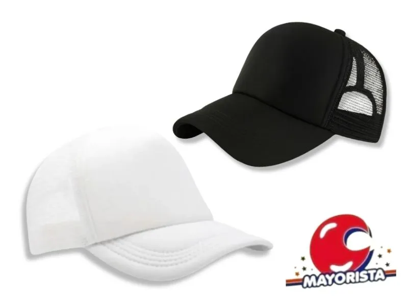 GORRA VISERA NEGRA/BLANCO (YJ0662/0622) YJ IMPORT