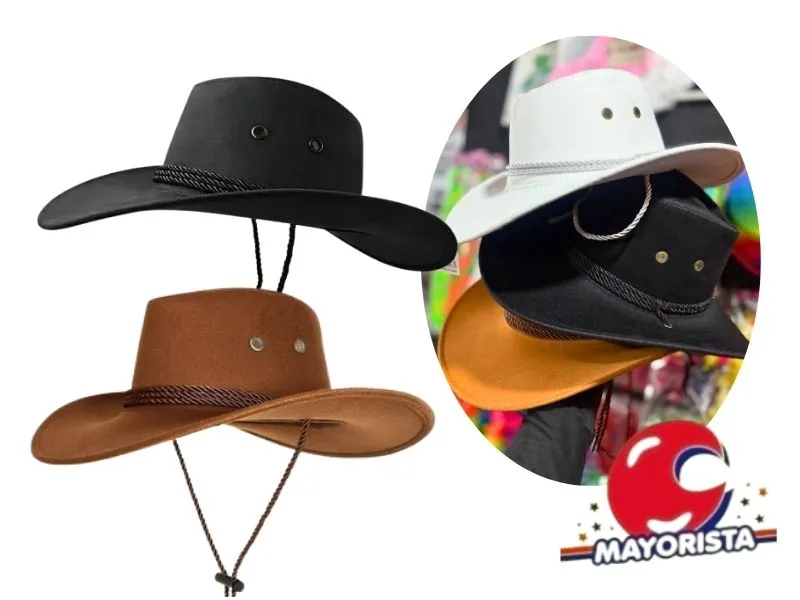 SOMBRERO COWBOY C/CORDON (YJ0681) YJ IMPORT