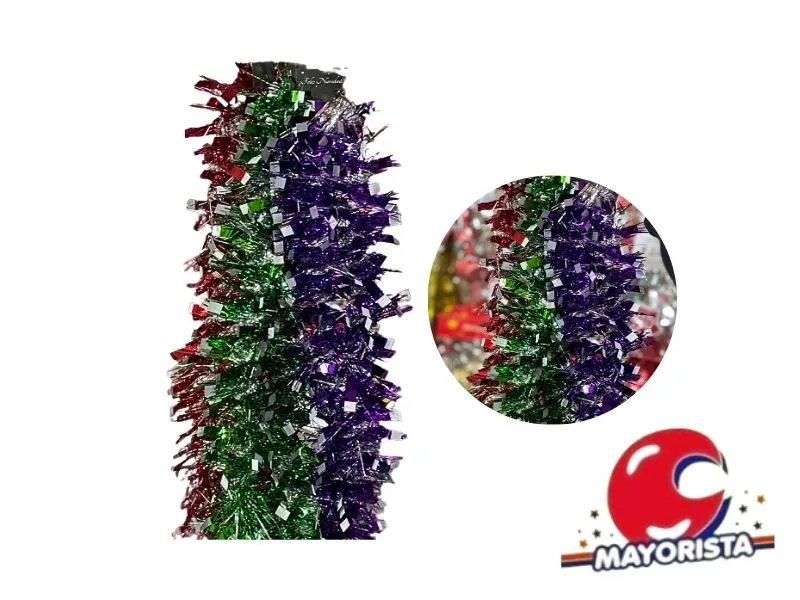 BOA 9 CM METALIZADA  CINTA ANCHA PUNTA BLANCA 2MTS (NS054551) POKA 2026
